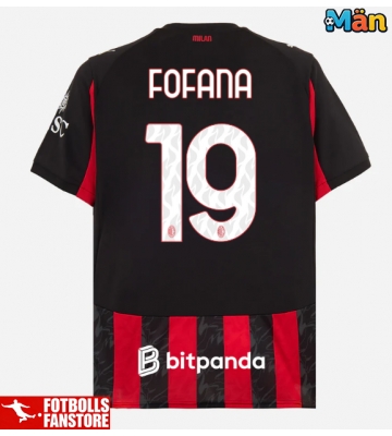 AC Milan Youssouf Fofana #19 Hemmatröja 2025-26 Kortärmad